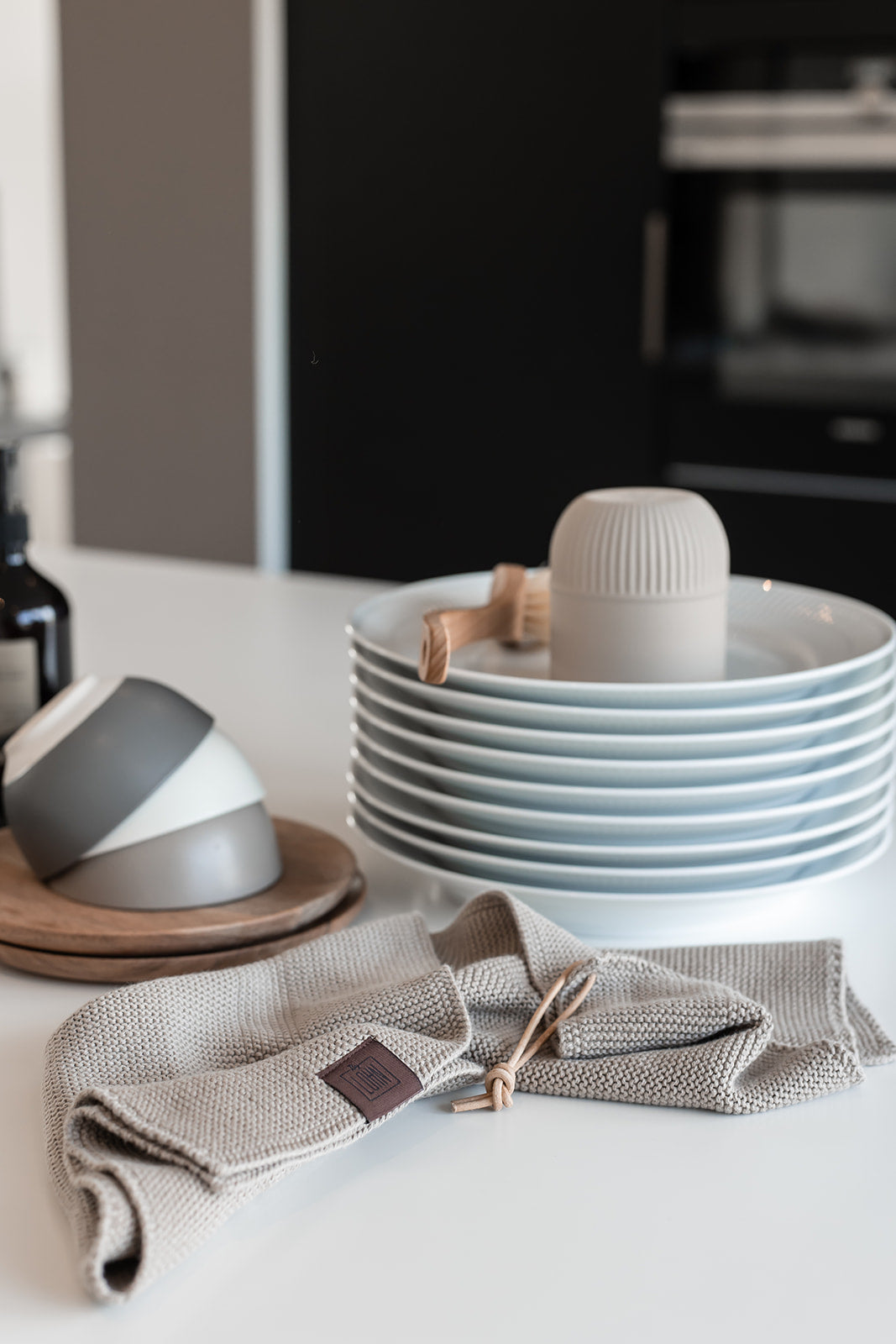 Strikket all-round håndklæde