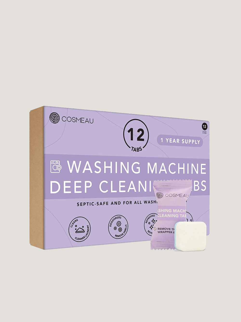 Rengøringstabs til vaskemaskine