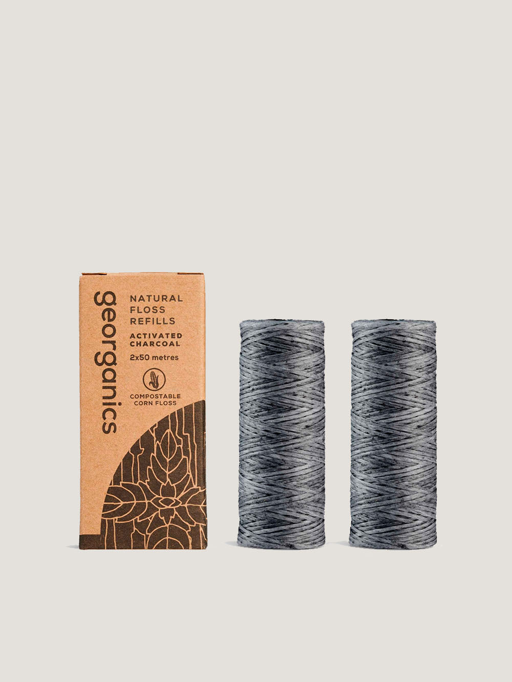 Vegansk tandtråd - Charcoal & Fluor