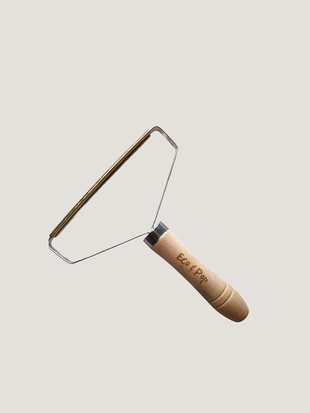 Uldkam i træ med håndtag