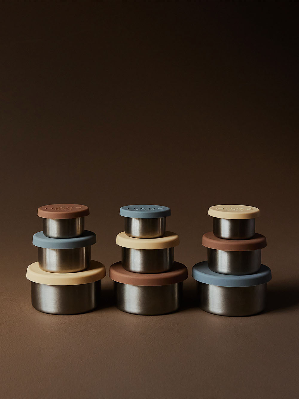 Haps Nordic Steel trio - snackbokse i stål