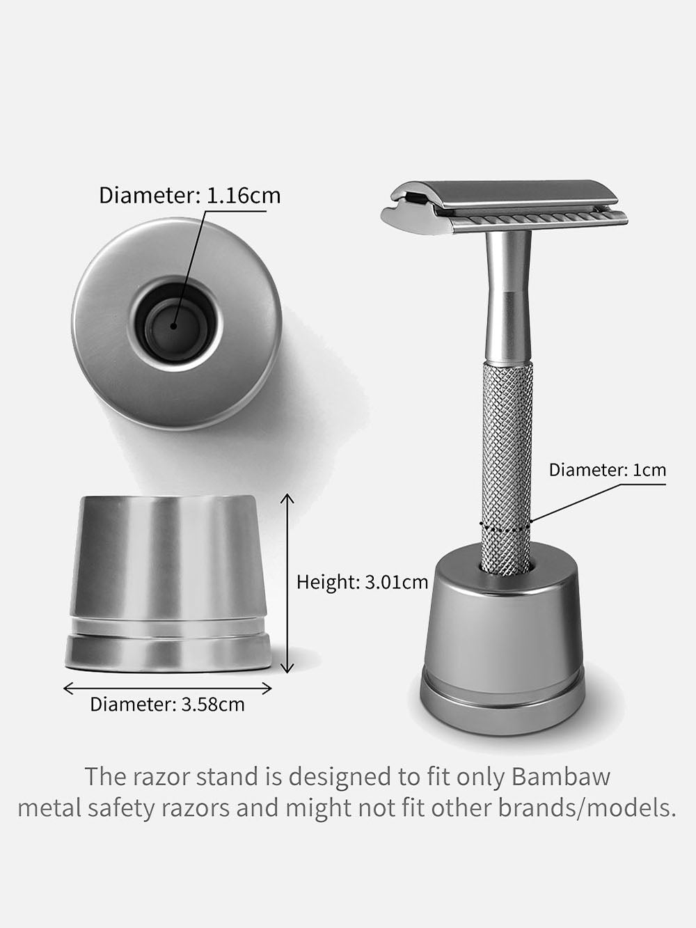 Holder til safety razor