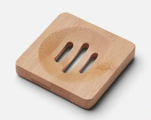 Sæbeholder i bambus kvadrat