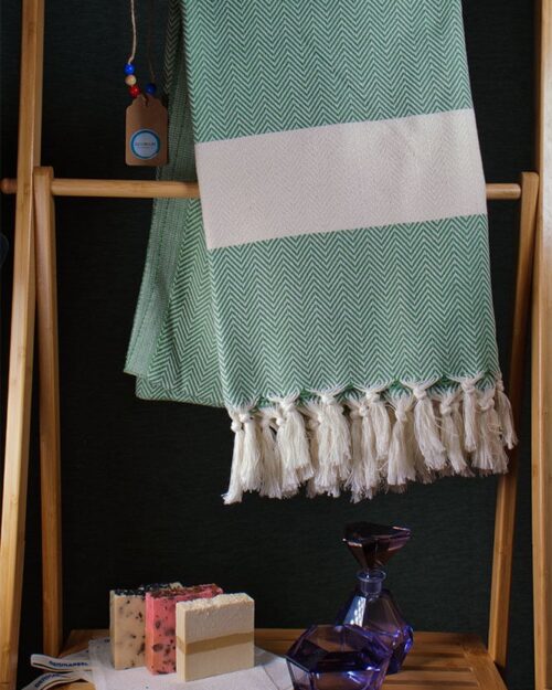 Hammam håndklæde grøn