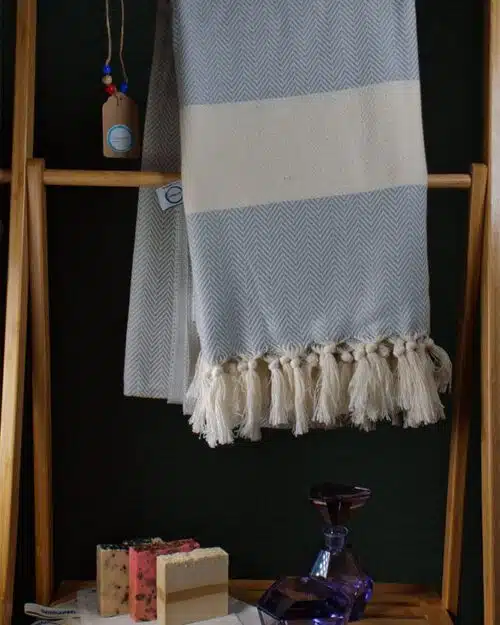 Hammam håndklæde lysegrå