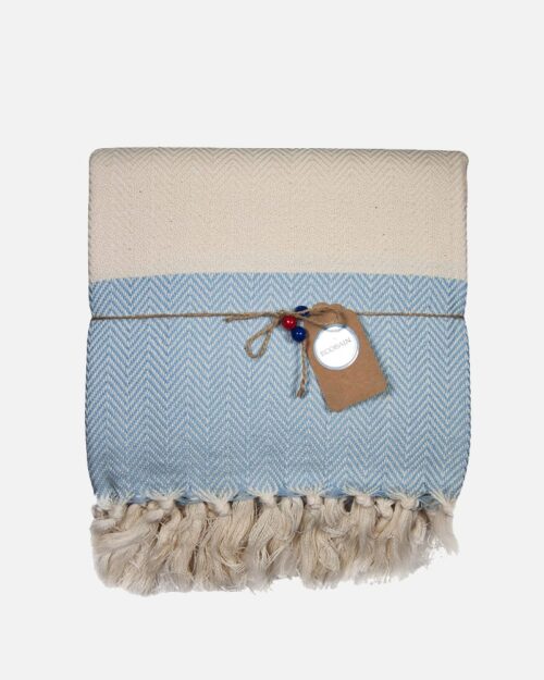 Couture håndklæde lyseblå