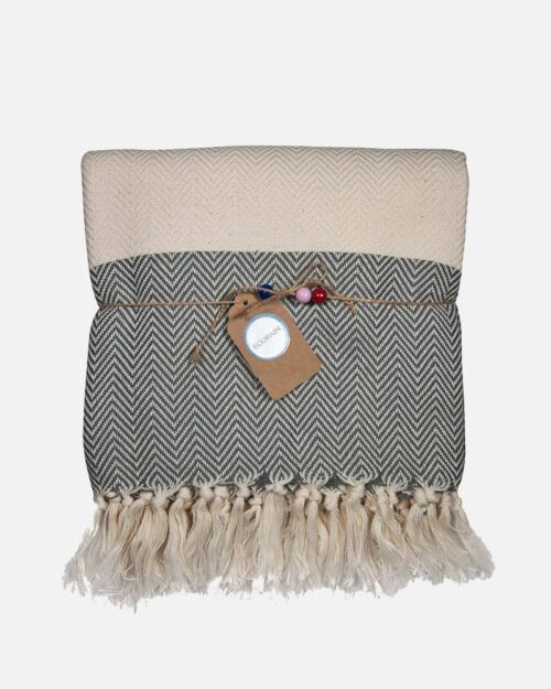 Couture håndklæde mørkegrå