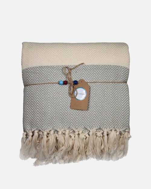 Couture håndklæde lysegrå