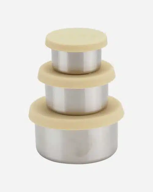 Haps Nordic små skåle med silikonelåg