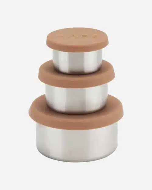 Haps Nordic små skåle med silikonelåg