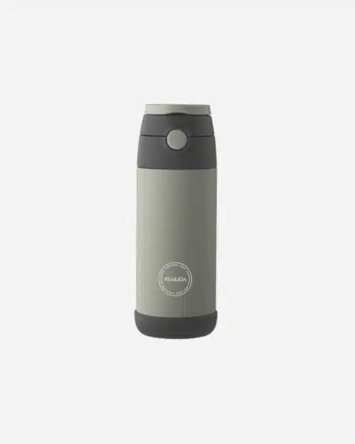 Kids straw bottle tropical green