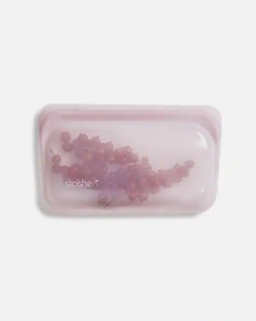 Stasher bag snack i rosa