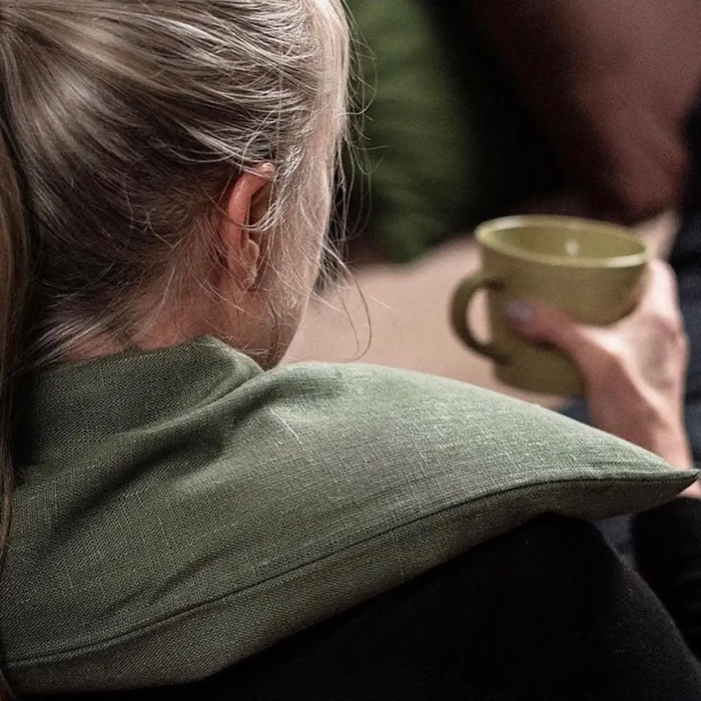 Varmepude i hør med hvedekerner