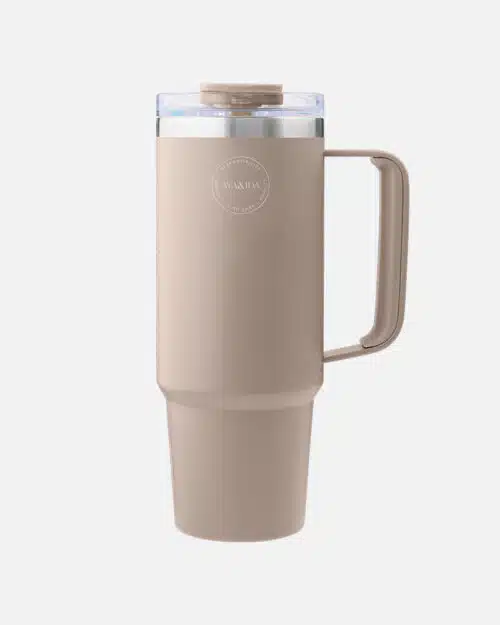 AYA&IDA Thermo Cup with Straw Cream Beige
