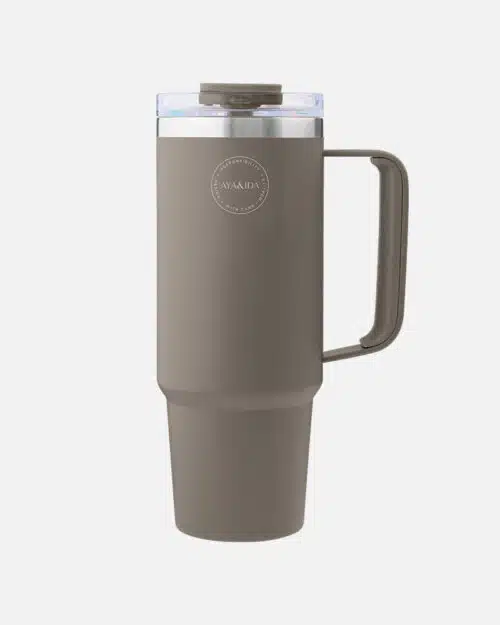 AYA&IDA Thermo Cup with Straw Driftwood