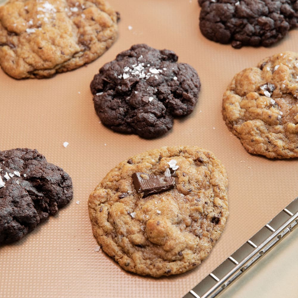 Bagemåtte i silikone med småkager