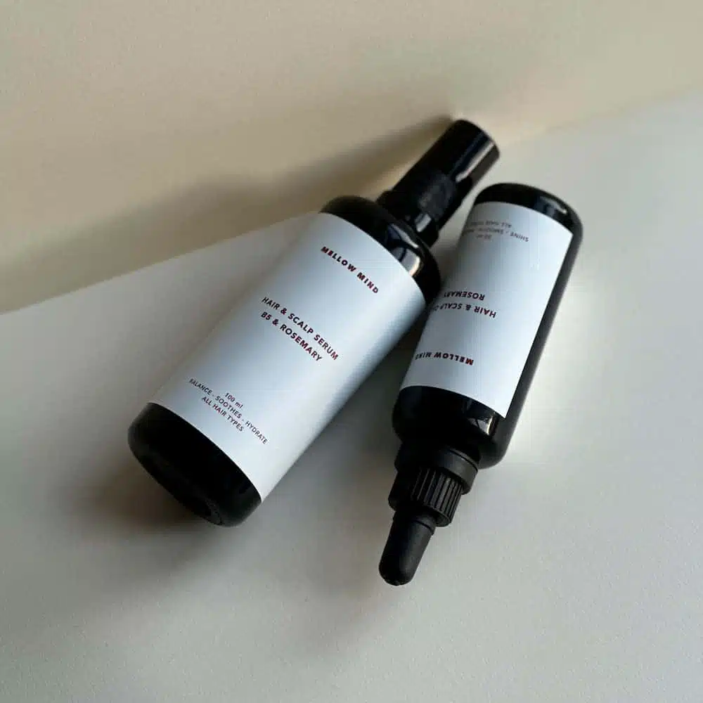Hårolie og hårserum fra Mellow Mind