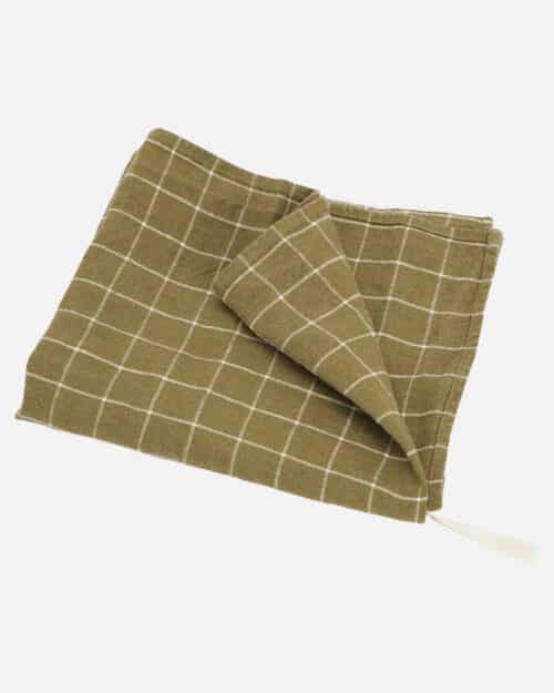 Haps nordic viskestykke olive check