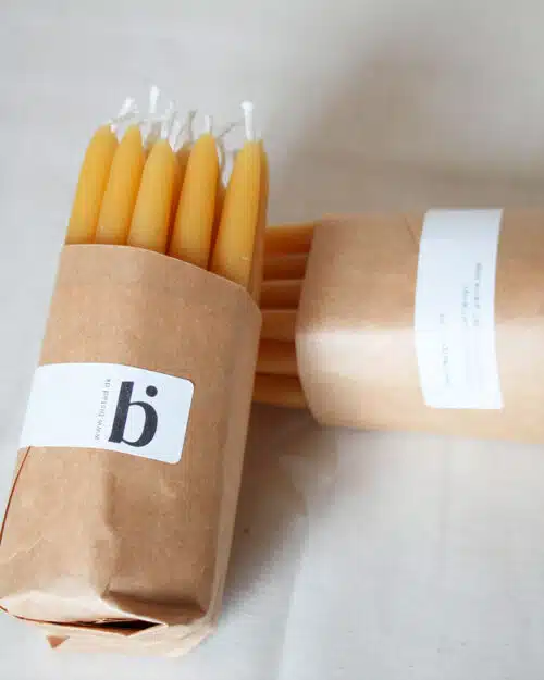 juletræslys af bivoks