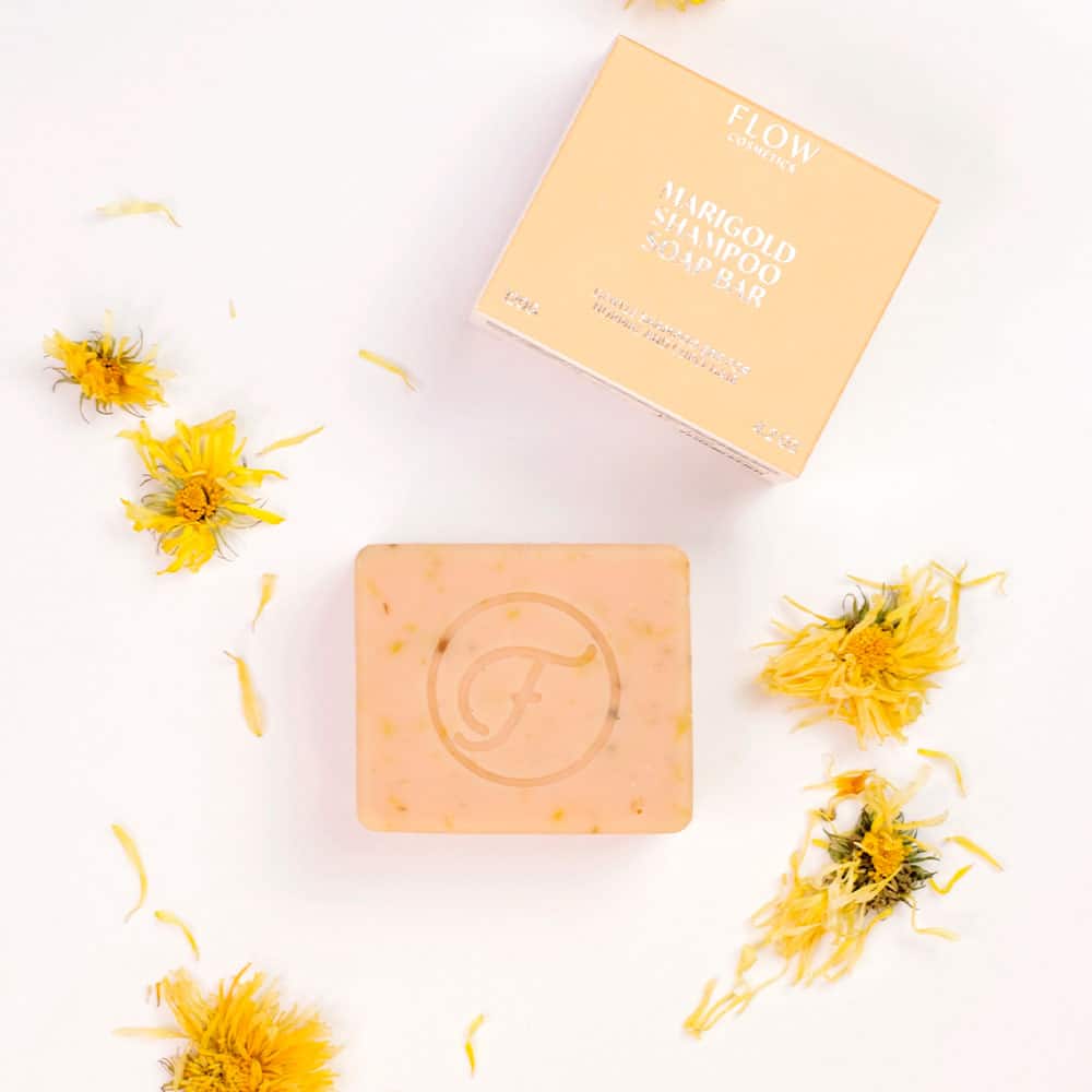 Shampoo bar med marigold til normalt og krøllet hår