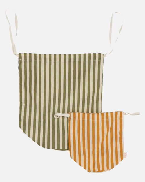 Multibag stribet mustard