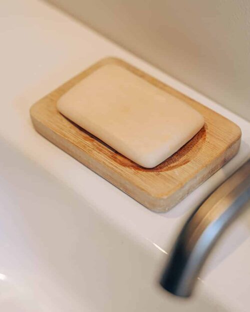 Sæbeholder med sæbe