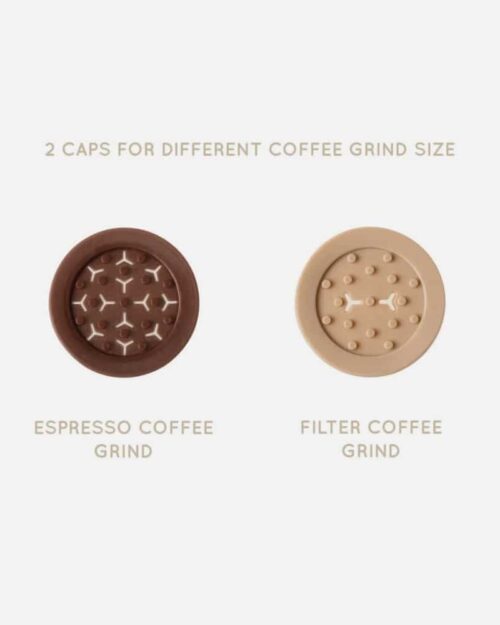 Genanvendelig kaffekapsel til Nespresso® med silikonelåg