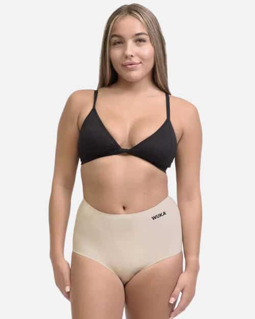 Wuka high waist light nude